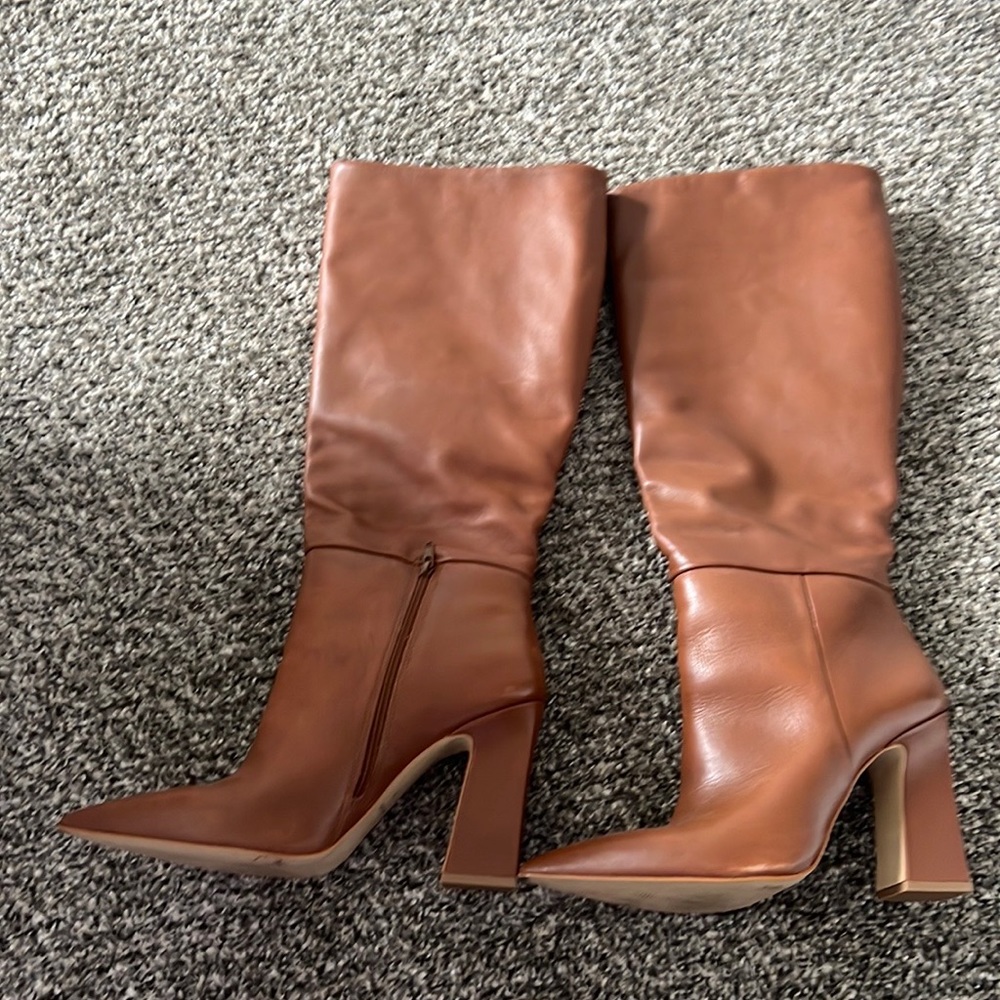 Brown fall boots